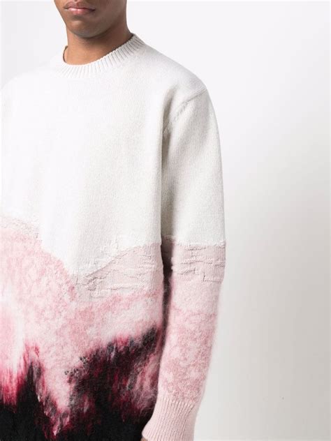 Alexander Mcqueen Oversize Intarsia Knit Jumper Farfetch