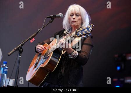 American singer, songwriter and musician Emmylou Harris with her ...