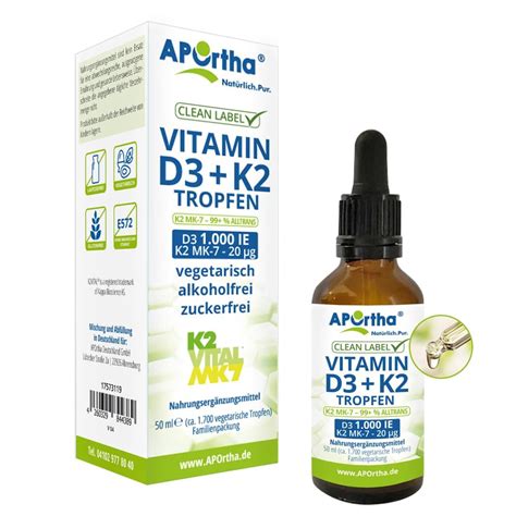 Aportha Vitamin D Ie Vitamin K Vital G Tropfen Ml