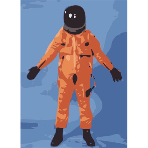 Nasa Orange Spacesuit Free Svg