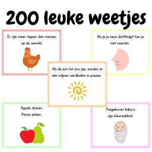 200 Leuke Weetjes Voor In De Klas Feitjes Wist Je Datjes Voor De