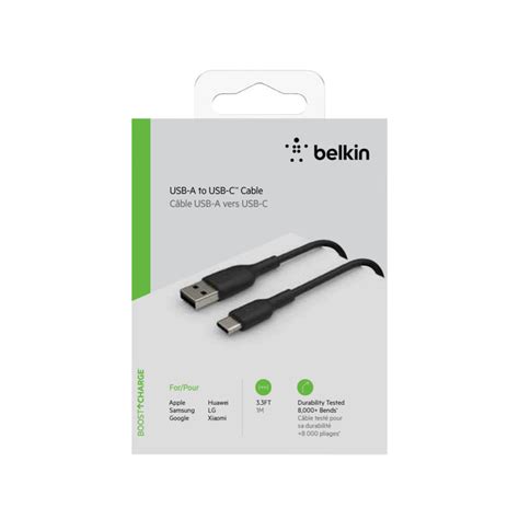 Buy Belkin Boostcharge USB A To USB C Cable 1M Black 1 Pack Coles