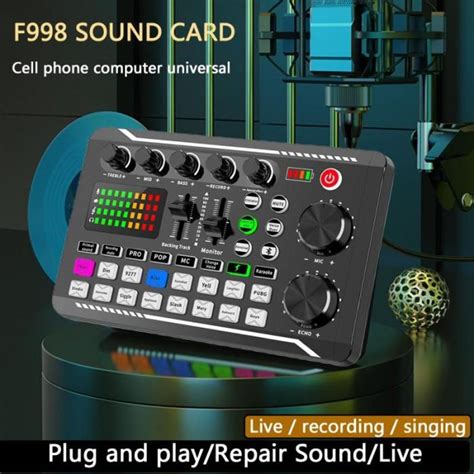 Jual Live Soundcard Pro F Live Audio Mixer Broadcast Recording