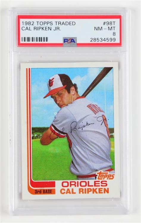 1982 Topps Traded Cal Ripken Jr PSA 8