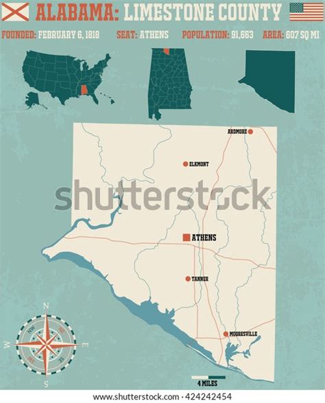 Large Detailed Map Infos About Limestone Stock Vector (Royalty Free) 424242454 | Shutterstock