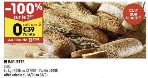 Promo Baguette Chez Leader Price ICatalogue Fr