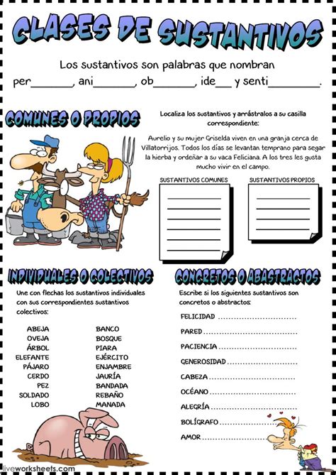 Liveworksheets Tipos De Palabras