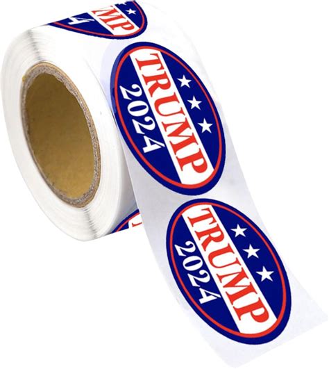 Amazon.com: Trump 2024 Oval Shaped Stickers - Express Your Patriotism ...