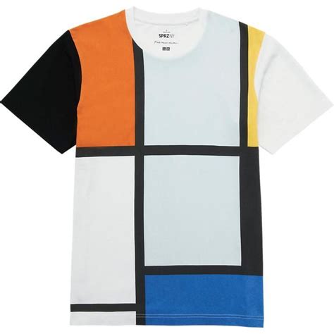 Men Sprz Ny Graphic T Shirt Piet Mondrian Uniqlo Uniqlo Mondrian