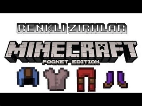 Renkli Zırh Yapma Boyama Minecraft PE YouTube