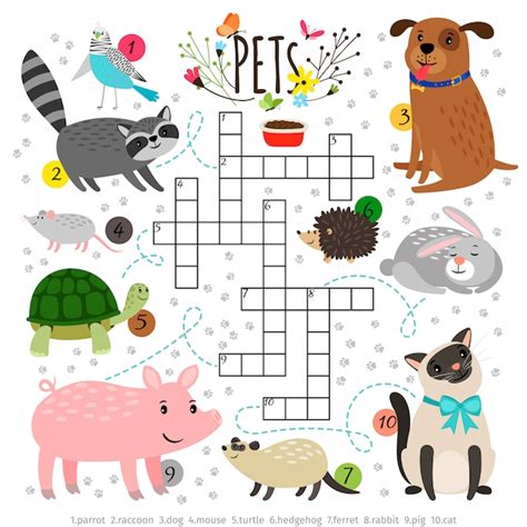 Cat Crossword Puzzle Printable