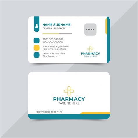 Medical Clinic Business Card Design Template 17130994 Vector Art at Vecteezy