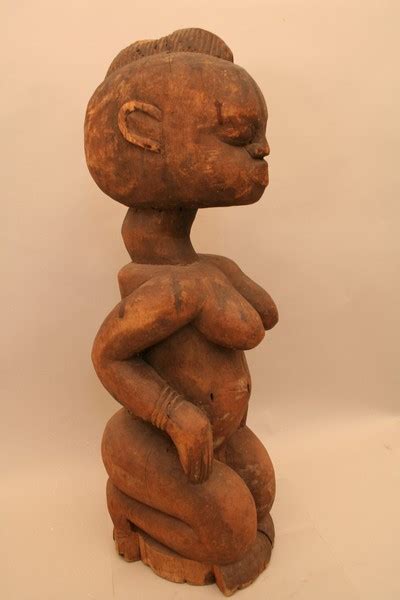 Youruba D Afrique Nig Ria Statuette Youruba Masque Ancien Africain