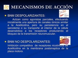 Bloqueantes Neuromusculares Ppt