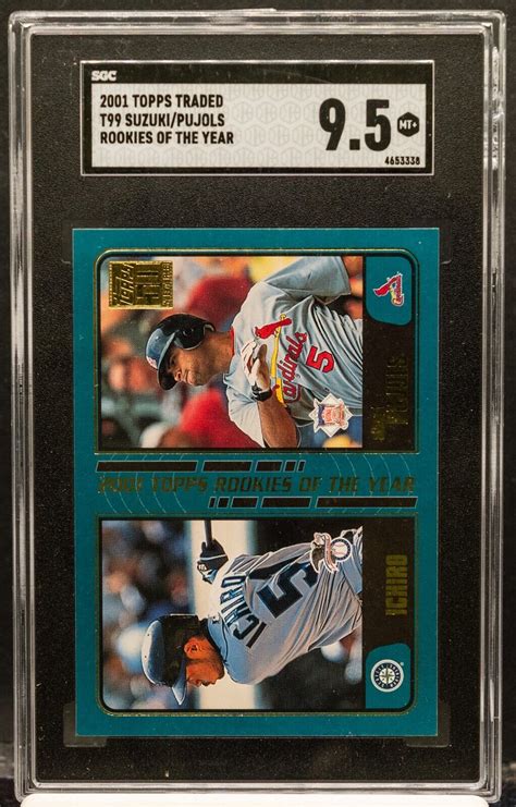 ICHIRO SUZUKI ALBERT PUJOLS 2001 Topps Traded T99 RC Rookies Of The