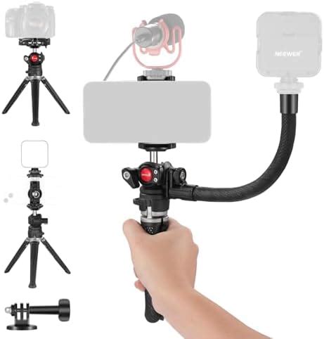 Neewer Mini Desk Tripod For Iphone With In Phone Holder Action Camera