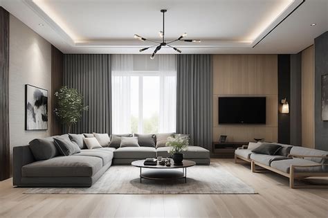 Premium AI Image | Contemporary sofa living room in modern room