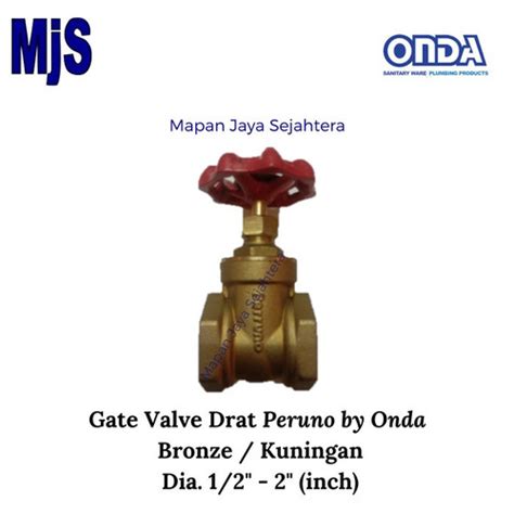 Jual Gate Valve Screw Peruno Dia Kran Drat Kuningan Brass