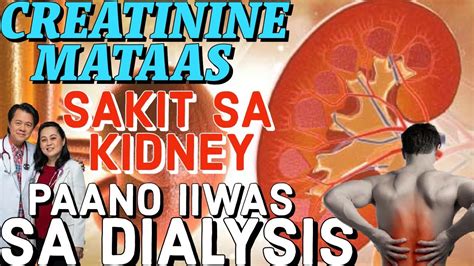 Creatinine Mataas Sakit Sa Kidney Ihi Mabula Paano Iiwas Sa Dialysis