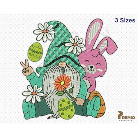 Easter Gnome Embroidery Design Gnome Embroidery Designs Sp Inspire