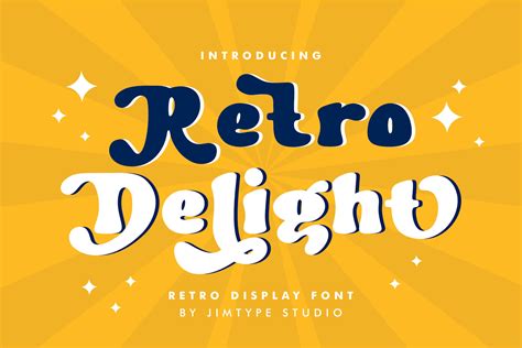 Retro Delight Font By Jimtypestudio · Creative Fabrica