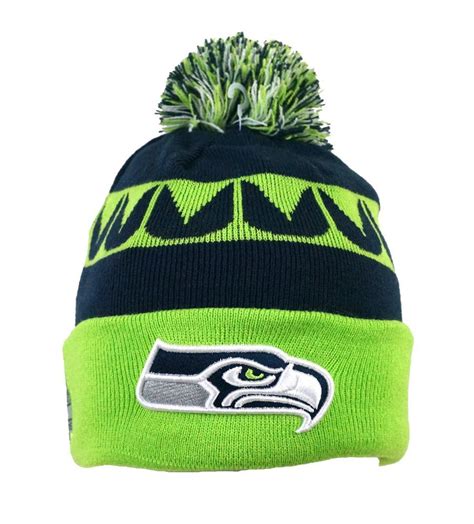 New Era Seahawks On Field Champions Knit Beanie With Xlviii Champion