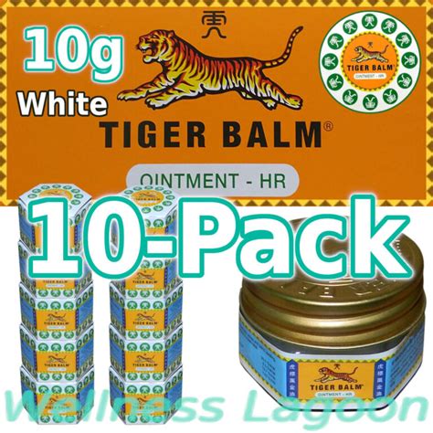 10x Tiger Balm White 10g