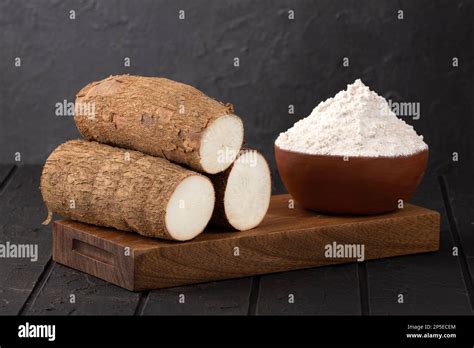 Organic Cassava Root Starch Manihot Esculenta Stock Photo Alamy