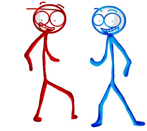 Red And Blue By Demonic Stickfigures On Deviantart