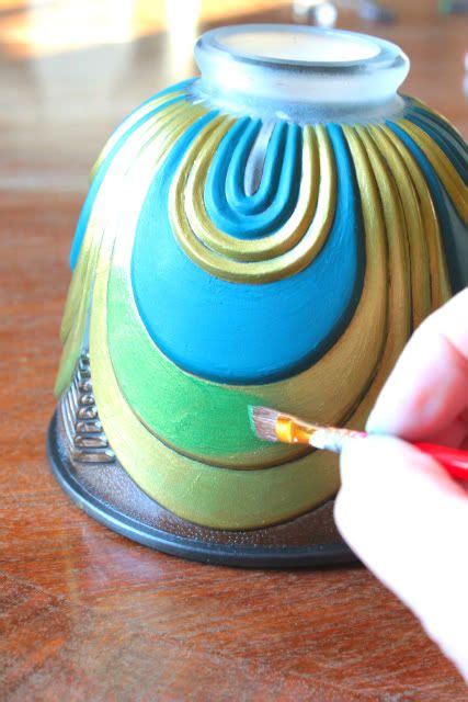 18 Hand Painted Lighting Fixtures Ideas Painting Light Fixtures Diy Lamp Shade Fixtures