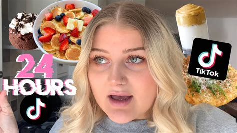 I Only Ate Tiktok Foods For 24hours Testing Tiktok Viral Food Hacks