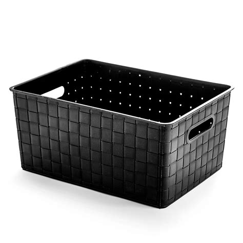 Buy BINO Plastic Basket Medium Black THE STABLE COLLECTION