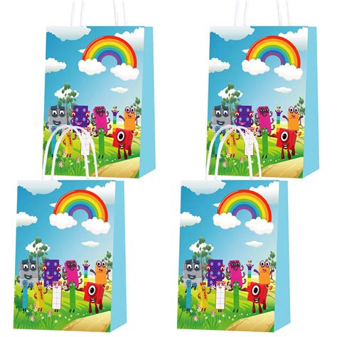 Buy Qici Pack Numberblocks Party Favor Bag With Handles