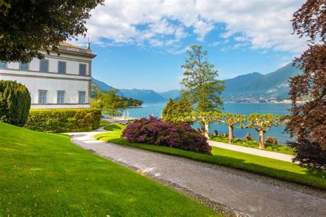 Villa Melzi And Its Gardens Near Bellagio At The Famous Italian Lake