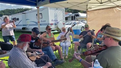 Soldiers Joy Jam At Galax Fiddlers Convention Youtube