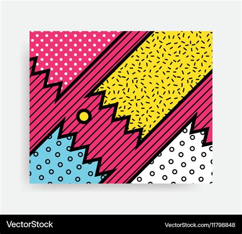 Colorful pop art pattern Royalty Free Vector Image