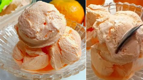 Orange Ice Cream Recipe With Only 3 Ingredients Winters Special