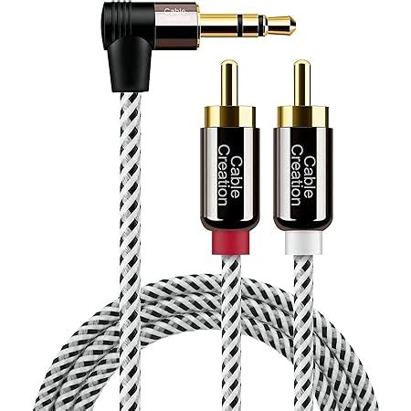 Deleycon M Klinkenkabel Cinch Kabel Mm Klinke Zu Cinch Rca Stereo