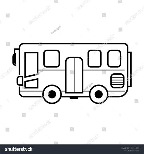 Public Transport School Bus Vector Isolated Stock Vector Royalty Free