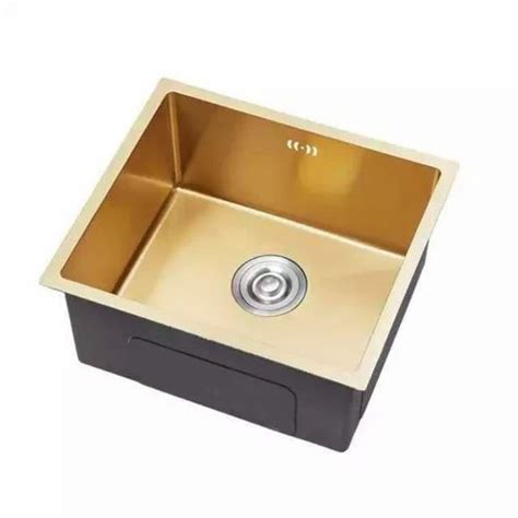 Golden Matt Stainless Steel Single Bowl Sink At Rs 5750 Steel Sink In Tirunelveli Id