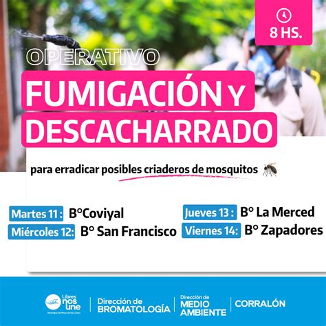 Esta Semana Se Realizar Operativo De Fumigaci N Y Descacharrado En