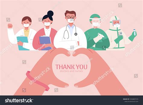 Thank you banner for doctors, nurses and other - Royalty Free Stock ...