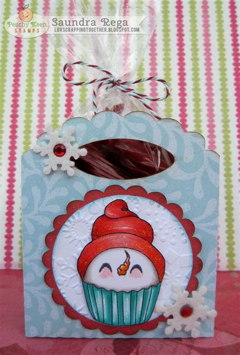 Luv Scrapping Together Sweet Treat Bag With Peachy Keen Stamps Christmas In July