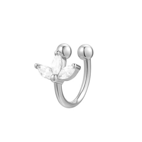 Blossom Ear Cuff Sterling Silver Hey Happiness