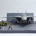 Built Model Modern Us Aircraft Carrier Deck Diorama W F A