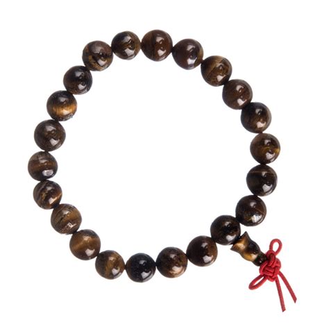 Bracciale Mala Tibetano A Sfere Di Occhio Di Tigre Bracciali Occhio