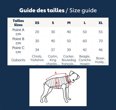 Guides Des Tailles Jott