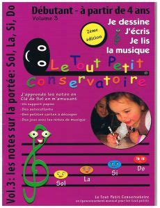 Le tout petit conservatoire à partir de 4 ans volume 3 Coop Vincent