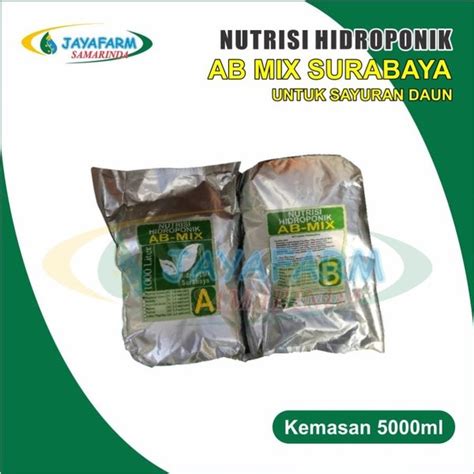 Jual Pupuk Nutrisi Hidroponik Bubuk AB Mix Surabaya Sayuran Daun 5