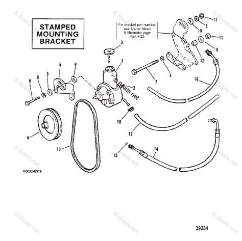 Mercruiser Sterndrive Gas Engines Oem Parts Diagram For Power Steering Components Stamped